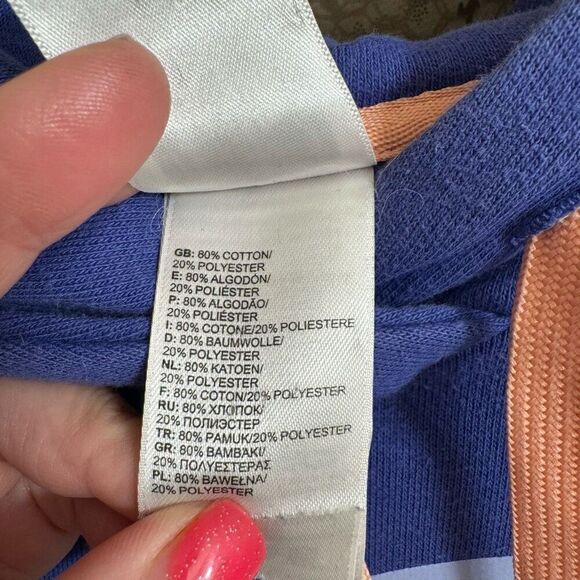 The North Face Blue Purple Pastel Logo Pullover Hoodie XS - Picture 5 of 5